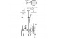 Душевой набор Tres Clasic, скрытый, смеситель термостатическая, сталь