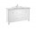 Baza mebel Roca Carmen, 130x50cm, 2 szuflady, 2 двери, белый satynowy