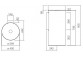 Раковина свободностоящая Alape Unisono KE-Series, круглая, 325mm, пристенная, без перелива, łatwa w pielęgnacji, WT.RX325.KE, белая