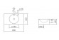 Раковина подвесная Alape Scopio IC-Series, квадратная, 325x325mm, z переливом, отверстие под смеситель, WT.IC325H, белая