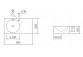 Раковина подвесная Alape Scopio IC-Series, прямоугольная, 600x325mm, z переливом, отверстие под смеситель, WT.IC600H, белая