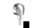 Шланговое подсоединение Hansgrohe FixFit E, bez zaworu zwrotnego, чёрный мат.