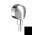 Шланговое подсоединение Hansgrohe FixFit E, bez zaworu zwrotnego, чёрный мат.