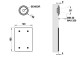 Zewnętrzny element dla elektronicznych baterii Gessi, do ustawiania temperatury i ciśnienia, хромированная сталь