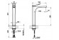 Смеситель для раковины Gessi Rilievo, напольный, высота 301mm, клапан automatyczny, хром