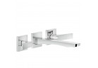 Смеситель для раковины Gessi Rilievo, подвесная, на 3 отверстия, element настенный, хром