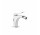 Смеситель для биде Gessi Rilievo, напольный, высота 138mm, клапан automatyczny, хром