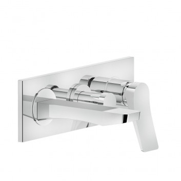 Смеситель для ванны Gessi Rilievo, подвесная, излив 175mm, element настенный, хром