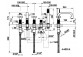 Смеситель для ванны на 5 отверстий Gessi Inciso, монтаж na półce, душевой набор, хром