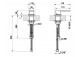 Излив Gessi Rettengolo, напольный, 203mm, высота 309mm хром