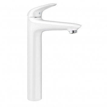 Смеситель для раковины Grohe Eurostyle, напольный, высота 334mm, moon white/хром