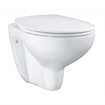 Подвесной унитаз Grohe Bau Ceramic, 53x37cm, bez kołnierza, с крышкой с микролифтом, альпийский белый