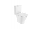Унитаз компакт WC Roca Gap Rimless Round, 65,5x37cm, bez kołnierza, перелив двойной, белая