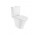 Унитаз компакт WC Roca Gap Rimless Round, 65,5x37cm, bez kołnierza, перелив двойной, белая