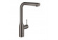 Смеситель для мойки Grohe Essence, высота 348mm, выдвижной излив, 2 strumienie, brushed hard graphite