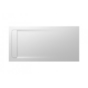 Поддон прямоугольный Roca Aquos, 1400x800mm, ultracienki, Stonex, белый