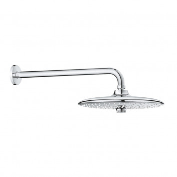 Верхний душ Grohe Euphoria 260, 3 strumienie, держатель настенные 380mm, хром