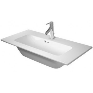 Duravit ME by Starck Compact раковина 83x40 cm с тумбой прямоугольная белая