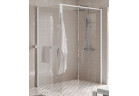 Душевая кабина Walk-In Novellini Kaudra H+H Frame, 120x75cm, вариант правосторонний, с вешалкой для полотенца, profil чёрный мат.