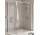 Душевая кабина Walk-In Novellini Kaudra H+H Frame, 120x75cm, вариант правосторонний, с вешалкой для полотенца, profil чёрный мат.