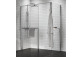 Перегородка для душа Walk-In Novellini Kaudra HF, 154cm, с полкой, profil чёрный мат.