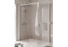 Душевая кабина Walk-In Novellini Kaudra H+H Frame, 120x100cm, вариант левосторонний, с вешалкой для полотенца, профиль белый мат.