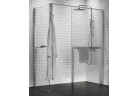 Душевая кабина Walk-In Novellini Kaudra H+H Frame, 140x100cm, вариант правосторонний, с вешалкой для полотенца, profil хром