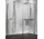 Душевая кабина Walk-In Novellini Kaudra H+H Frame, 140x100cm, вариант правосторонний, с вешалкой для полотенца, profil хром