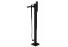 Смеситель для ванны напольный Excellent Keria, высота 90cm, душевой набор, чёрный мат.