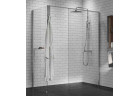 Душевая кабина Walk-In Novellini Kaudra H+H Frame, 170x100cm, вариант правосторонний, с полкой, профиль серебряный