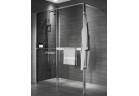 Перегородка для душа Walk-In Novellini Kaudra HWZ2 Frame, 220x200cm, вариант левосторонний, с вешалкой для полотенца i półką, профиль серебряный