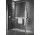 Перегородка для душа Walk-In Novellini Kaudra HWZ2 Frame, 220x200cm, вариант левосторонний, с вешалкой для полотенца i półką, профиль серебряный