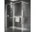 Перегородка для душа Walk-In Novellini Kaudra HWZ2 Frame, 220x200cm, вариант левосторонний, с вешалкой для полотенца i półką, profil чёрный мат.