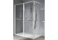 Перегородка для душа Walk-In Novellini Kaudra HWZ2 Frame, 180x200cm, вариант правосторонний, с вешалкой для полотенца i półką, профиль белый мат.