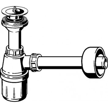 Для раковины сифон бутылочный Viega, пластик sztuczne, рисунок 5726PL