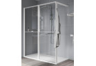 Перегородка для душа Walk-In Novellini Kaudra HWL Frame, 220x200cm, вариант левосторонний, z 2 półkami, профиль серебряный