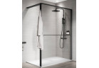 Перегородка для душа Walk-In Novellini Kaudra HWS, 130x200cm, вариант правосторонний, с полкой, профиль серебряный