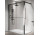 Перегородка для душа Walk-In Novellini Kaudra HWS, 130x200cm, вариант левосторонний, с полкой, профиль серебряный