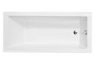 Ванна прямоугольная Besco Modern Slim, 180x80cm, акриловая, белая