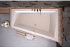 Ванна асимметрическая Besco Intima Duo Slim, 180x125cm, вариант правосторонний, акриловая, белая