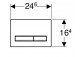 Кнопка uruchamiający Geberit Sigma 50, do spłukiwania dwudzielnego, чёрный