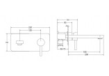 Смеситель для раковины Besco Decco II, напольный, высота 215mm, хром