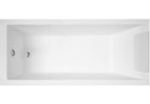 Ванна акриловая Novellini Calos 2.0, прямоугольная, 170x75cm, ze steleżem, system przelewowy со смесителем, obudowa боковая панель, белый глянец