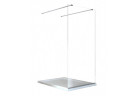 Душевая кабина Walk In Besco Aveo Due, 140x195cm, стекло бесцветное, profil хром