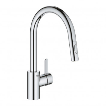 Смеситель для мойки Grohe Eurosmart Cosmopolitan, напольный, wyciągana i obracana излив, хром