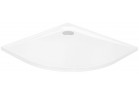 Поддон полукруглый Besco Asco Ultraslim, 80x80cm, konglomeratowy, белый