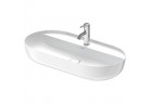 Раковина накладная на столешницу Duravit LUV, 80x40cm, без перелива, отверстие под смеситель, белая