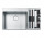 Zlewozmywak wbudowywany Franke Box Center BWX 220-54-27, аксессуары с правой stronie, 86x51cm, нержавеющая сталь