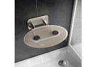 Сидение для душа Ravak OVO-P II Clear, 41x35cm, складные, nierdzewny