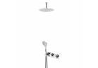 Душевой набор Bruma Lusa, скрытый, круглая верхний душ 250mm, потолочное подсоединение, лейка 3-режимная, sunset